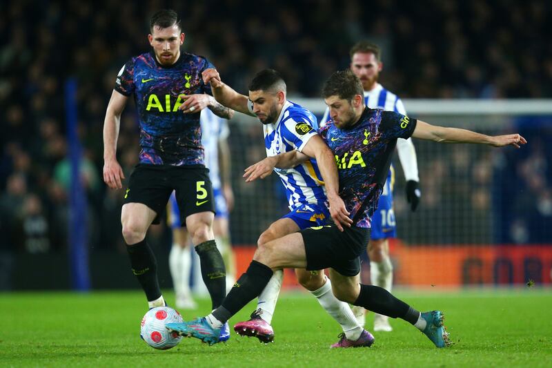 Ben Davies - 7: A staunch regular under Antonio Conte and solid as a rock on the south coast here, although not exactly troubled by a wafer-weak Brighton attack. Getty