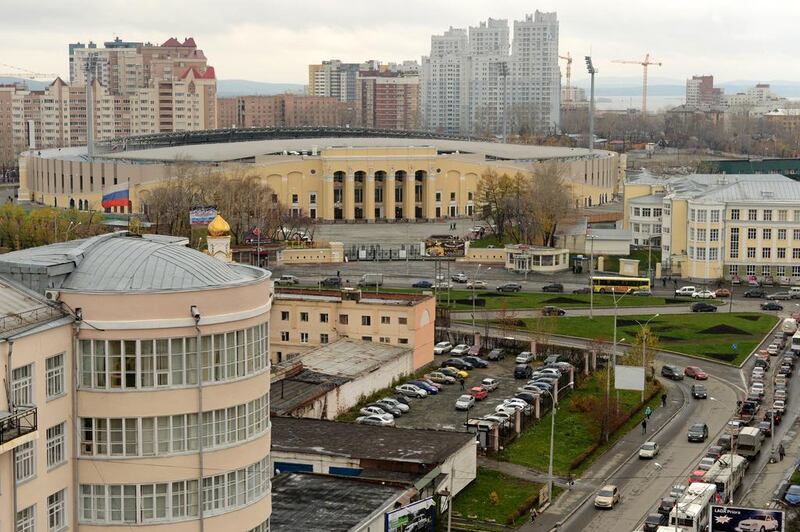 The Russian Urals city of Yekaterinburg. Russia's Yekaterinburg. AFP Photo/ Kirill Kudryavtsev