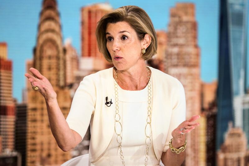 Sallie Krawcheck, chief executive officer and co-founder of Ellevate Financial Inc., speaks during a Bloomberg Television interview in New York, U.S., on Wednesday, Aug. 3, 2016. Krawcheck discussed the importance of increasing investment by women and the challenge of investing in a single-digit world. Photographer: Christopher Goodney/Bloomberg