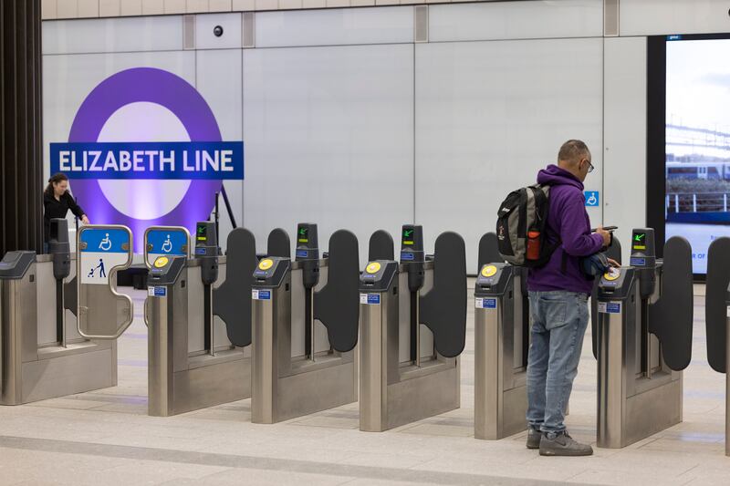 Passengers enter the new station. Photo: TFL