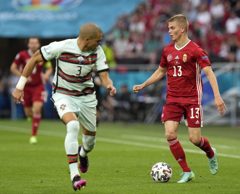 Andras Schafer - 7, Showed good anticipation to win the ball back for his team and drove forward superbly at times to relieve pressure, while also forcing Portugal to work defensively. AFP