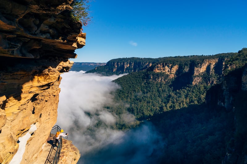 Each year, more than 100 people have to be rescued after becoming injured or lost while hiking the Blue Mountains in New South Wales. Getty Images