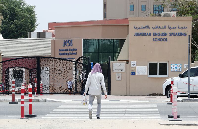 The Jumeirah English Speaking School at Arabian Ranches. The non-profit school was started in an apartment in Deira in 1975 with only 17 pupils. Photo: Pawan Singh / The National