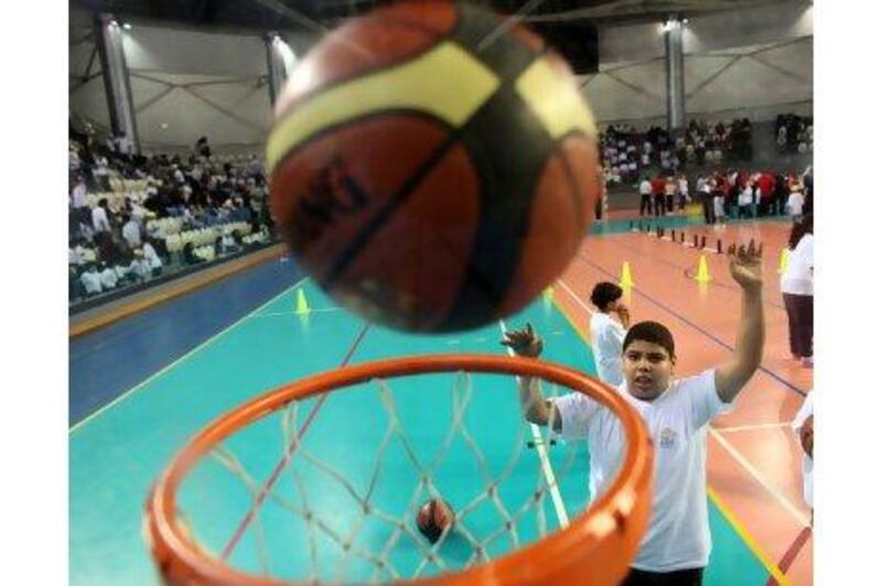 Salah Ahmed Abudel Rahman competes in Championship of Challenge at the Al Jazira Sports Club in Abu Dhabi.