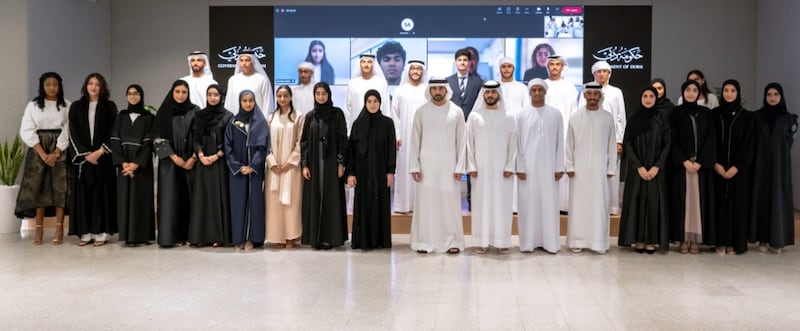 Sheikh Hamdan bin Mohammed, Crown Prince of Dubai, said the government had issued directives to provide financial awards and scholarships to prestigious universities for top performers. Photo: Dubai Media Office