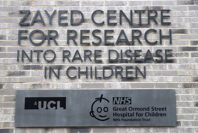 LONDON 21st October 2019. The Zayed Centre For Research Into Rare Disease In Children in London. Stephen Lock for the National EMBARGOED UNTIL 13.00 GMT THURSDAY 24th OCTOBER 2019. 