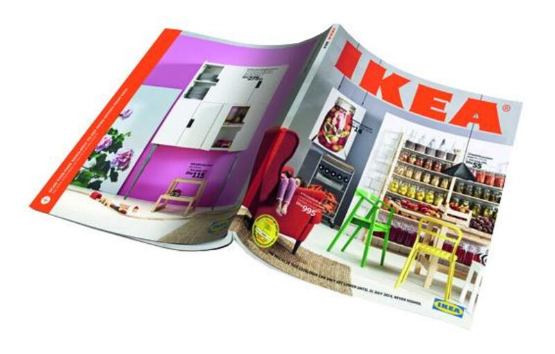 The Ikea catalogue 2014 - UAE. Ikea items are popular among second-hand buyers in the UAE. Courtesy Ikea