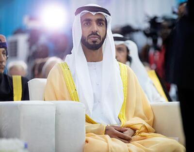 Sheikh Shakhbout bin Nahyan at the Somali presidential inauguration ceremony. WAM