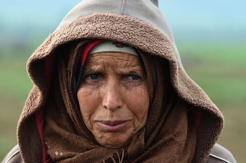 A woman poses for a picture during the harvesting of peas in Jendouba, Tunisia. AFP