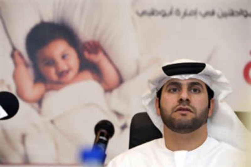 Dr Ahmad Mubarak Ai Mazroui, Chairman of the Health Authority of Abu Dhabi, announces the Thiqa health insurance scheme at a press conference in April.