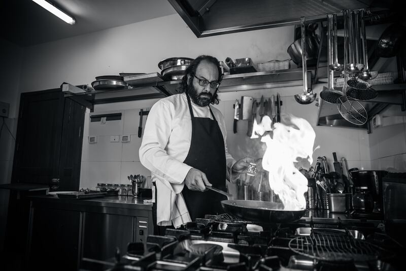 Renowned Palestinian chef Fadi Kattan opened the Festival on Thursday in London with a talk on the heritage and culture of food in the Holy Land. Photo: Bethlehem Cultural Festival