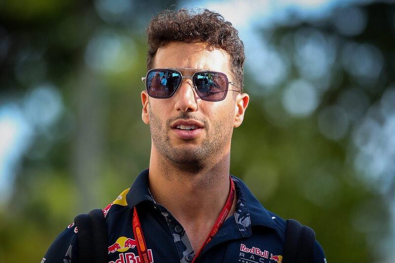 Daniel Ricciardo of Red Bull shown in the paddock over the weekend in Singapore. Diego Azubel / EPA / September 15, 2016  