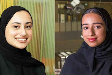 Two New York University Abu Dhabi students, Hoor Al Nuaimi (left) and Maitha Al Suwaidi have been selected as 2021 UAE Rhodes Scholars. Courtesy: NYU Abu Dhabi