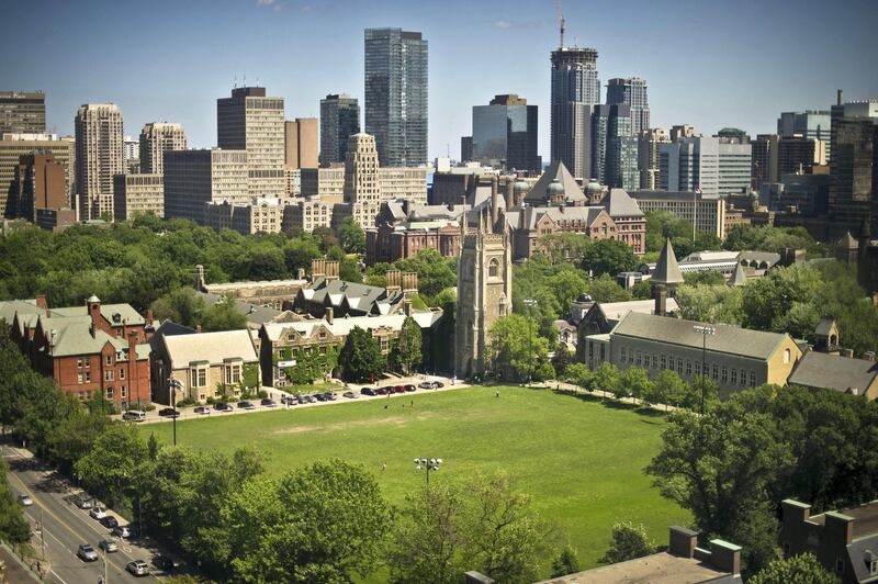 TORONTO, ON - JUNE 3: Adam Vaughan and the Toronto Heritage Preservation Board are trying to designate U of T back campus as a heritage site to protect the field alongside Hoskin Ave. from being turned into the field hockey venue for the upcoming Pam Am games.        (Lucas Oleniuk/Toronto Star via Getty Images)