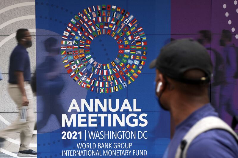 The annual IMF and  World Bank meetings started on Monday and are mostly virtual this year. They run until Sunday. AFP