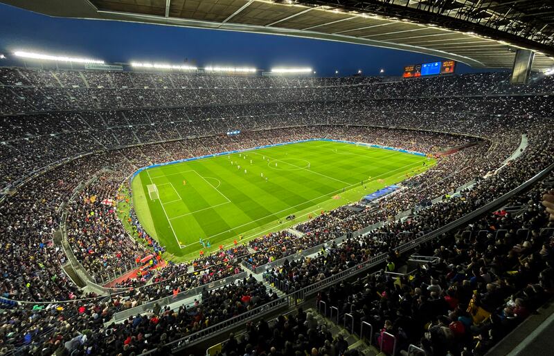 Work is expected to start on Barcelona's Camp Nou stadium in June. AP