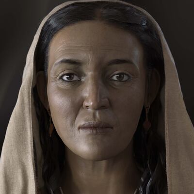 A reconstruction of a Nabataean woman who lived more than 2,000 years ago. Photo: Royal Commission for AlUla