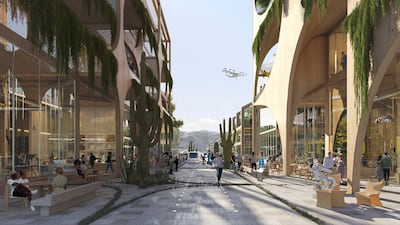 The city's streets will be geared towards cyclists and pedestrians. Photo: Telosa