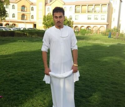 Mohammed Nasser, 28, who works as waiter at the Afghani Kabab restaurant in Dubai. Photo: Mohammed Nasser