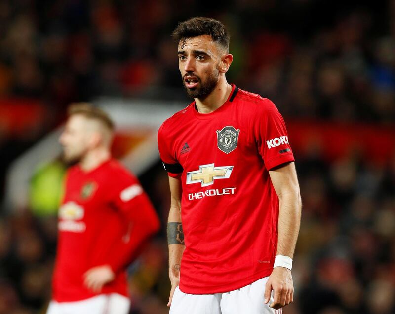 Manchester United's Bruno Fernandes. Reuters