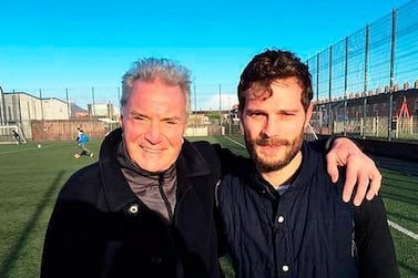 Renowned obstetrician and gynecologist Jim Dornan and his Hollywood star son Jamie in a recent photograph. Courtesy: Jamie Dornan Instagram