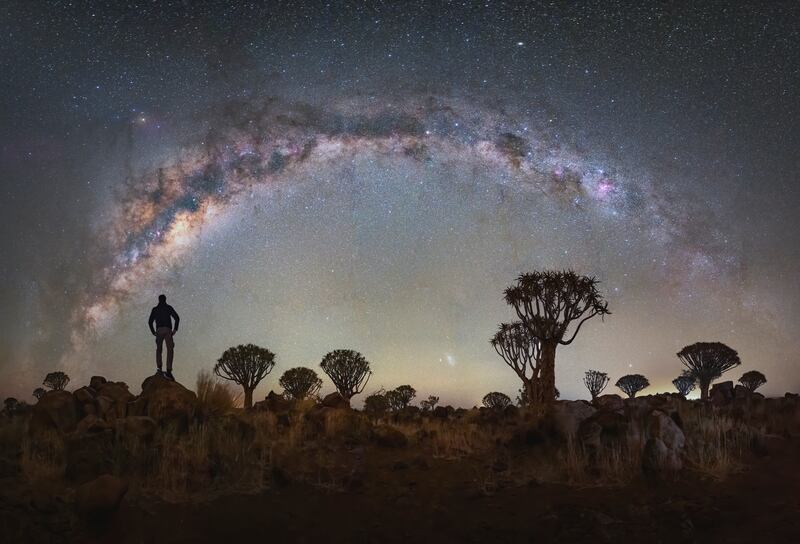 Dubai photographer Florian Kriechbaumer's 'More than Darkness' captures the Milky Way over Namibia. Photo: Florian Kriechbaumer