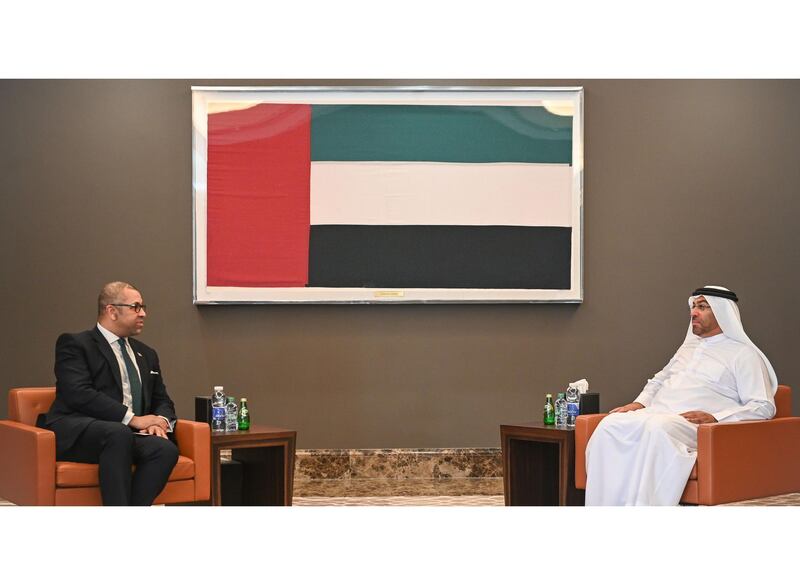 ABU DHABI, 31st March, 2021 (WAM) -- Ahmed Al Sayegh, UAE Minister of State, has met with James Cleverly, British Minister of State for Middle East and North Africa, to discuss bilateral relations between the UAE and UK. Wam