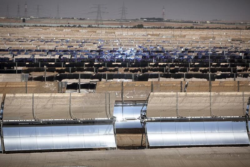 The Shams1 solar power plant near  Madinat Zayed in the Western Region. Silvia Razgova / The National















