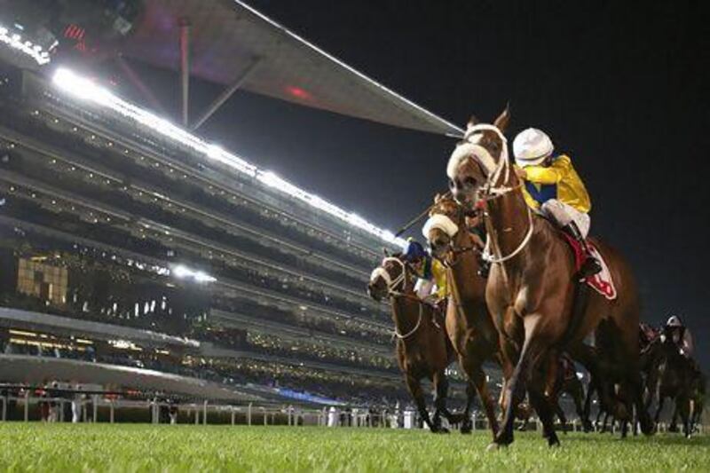 The Meydan Racecourse, which hosts the Dubai World Cup, includes a 60,000-seat grandstand and a five-star trackside hotel. Mike Young / The National