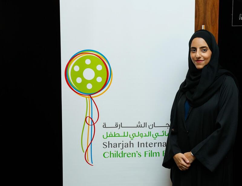 SICFF director Sheikha Jawaher bint Abdullah Al Qasimi announces the launch of this year's festival