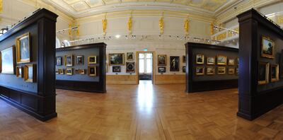 A gallery at the Art Museum Riga Bourse, part of the Latvian National Museum of Art. Live Riga