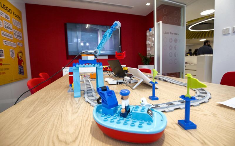 DUBAI, UNITED ARAB EMIRATES - Inside one of the offices of Lego at the opening of the new Lego office in Dubai Design District.  Leslie Pableo for The National
