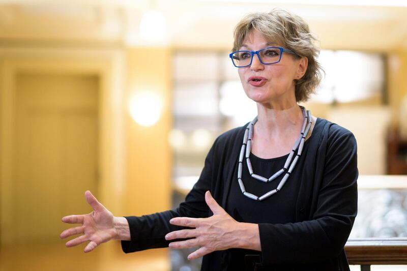 United Nation special rapporteur on extrajudicial, summary or arbitrary executions Agnes Callamard answers questions on a report of the killing of Saudi journalist Jamal Khashoggi on June 19, 2019 in Geneva.  There is "credible evidence" linking Saudi Arabia's crown prince to the killing of Saudi journalist Jamal Khashoggi last October, Callamard said, calling for an international investigation. she had found evidence that "Khashoggi was himself fully aware of the powers held by the Crown Prince, and fearful of him." Khashoggi, a Washington Post contributor and critic of Saudi Crown Prince Mohammed bin Salman, was murdered at the Saudi consulate in Istanbul on October 2. / AFP / FABRICE COFFRINI
