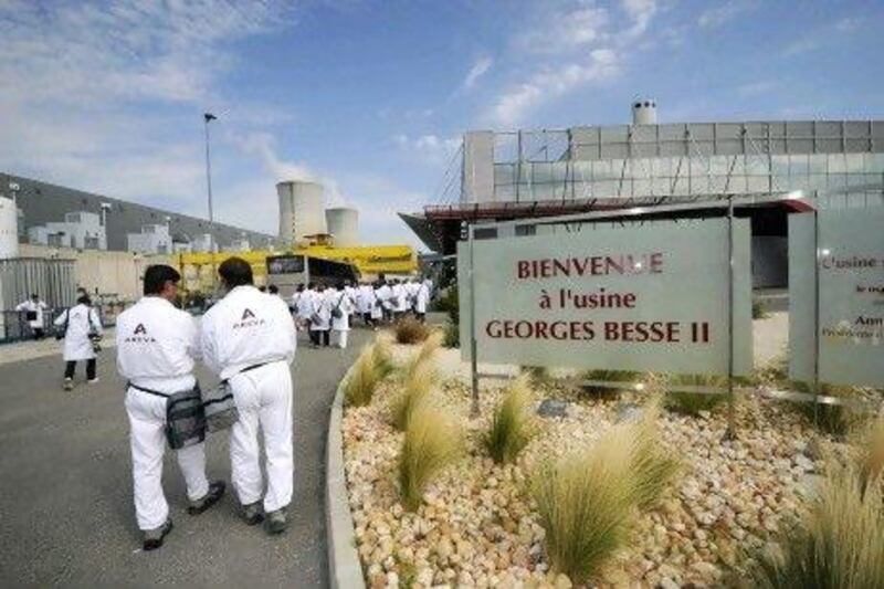 A uranium enrichment facility in France. The UAE voluntarily gave up the right to enrich or reprocess nuclear fuel at the start of its own programme in 2008. AFP