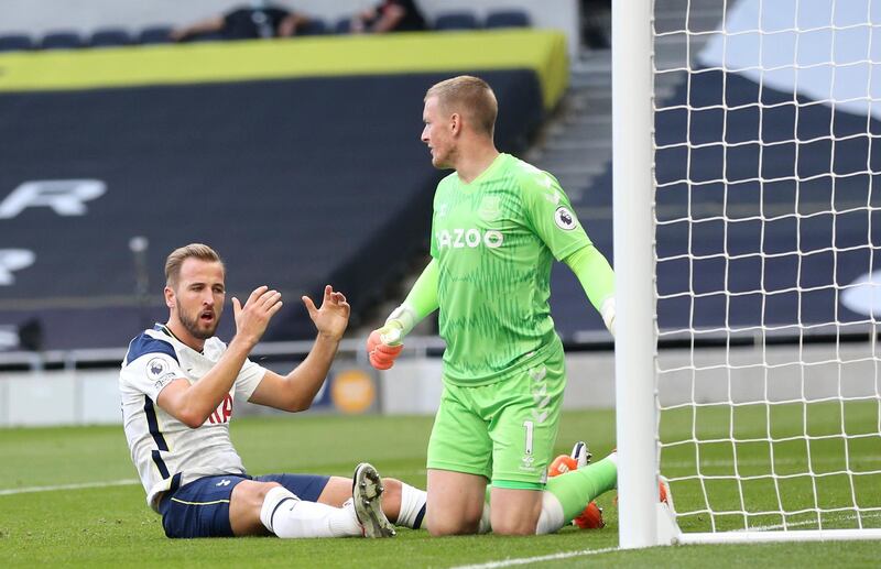 Harry Kane after his miss. AP