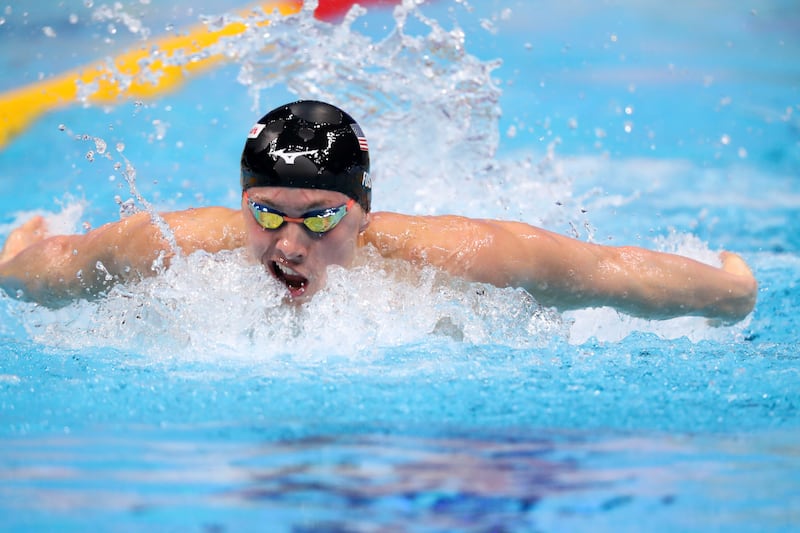 Action during the men's 400m individual medley.