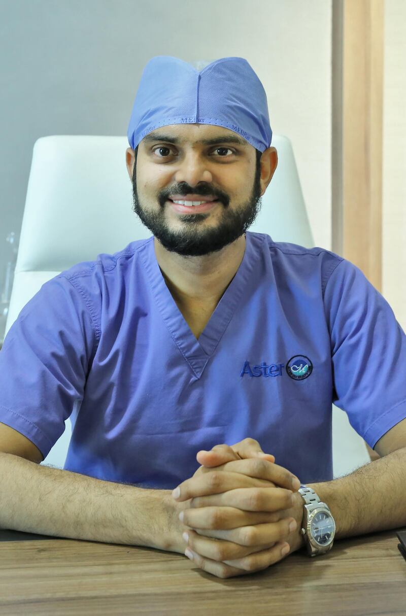 Dr Sherbaz Bichu, chief executive, Aster Hospitals and Aster Clinics UAE, says a 50-bed hospital in Dubai’s Sonapur area dedicated to handle Covid-19 patients will ease the pressure on other facilities. Courtesy Aster DM Healthcare