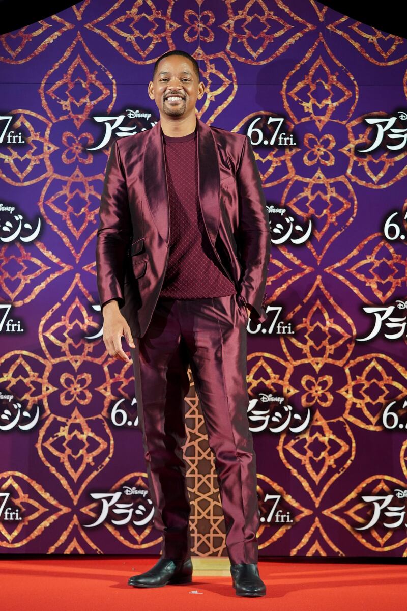 TOKYO, JAPAN - MAY 16: Will Smith attends the parade for 'Aladdin' Japan premiere on May 16, 2019 in Tokyo, Japan. (Photo by Christopher Jue/Getty Images for Disney)