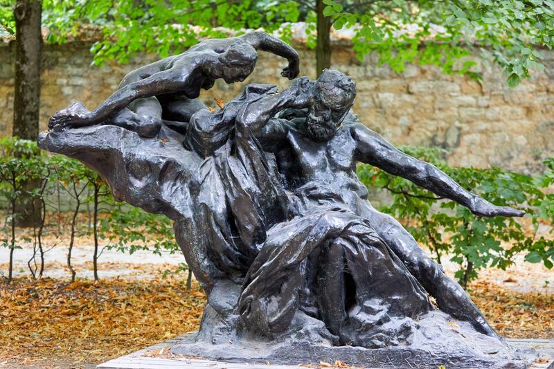 2AHXRGE Monument a Victor Hugo dit du Palais Royal, apres 1900, sculpture by Auguste Rodin (1840-1917), Musee Rodin Museum, Paris, France. Alamy