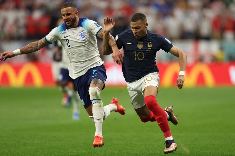 Kyle Walker – 7. Tasked with handling Mbappe, a big performance was needed, and he did better than most players this tournament. He marshalled him well and even managed to attack several times in the second half. AFP