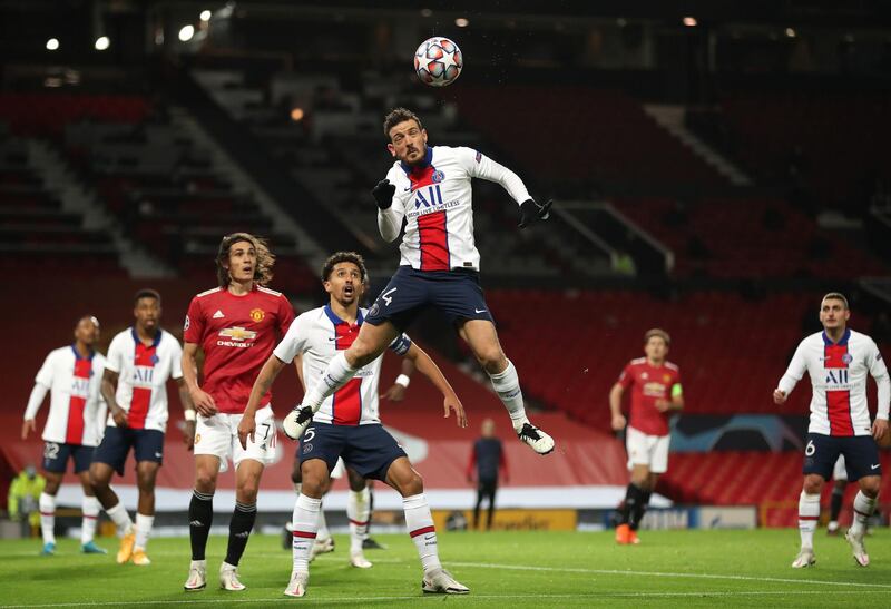 RB Alessandro Florenzi, PSG. Dynamic and proactive in the victory at Manchester United that keeps the French champions in the chase in a tight, competitive group. PA