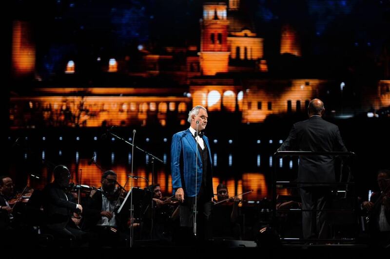 Andrea Bocelli returned to Abu Dhabi as part of his world tour. All photos: Flash Entertainment