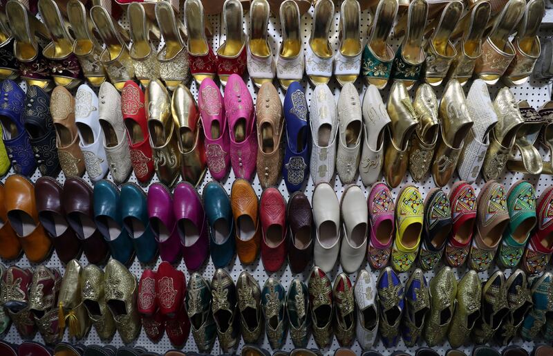 The shoes come in a wide variety of colours  