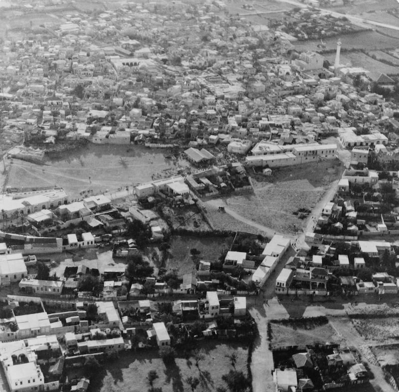 Aerial view of Lydda / Lod, Israel. 1932. Library of Congress