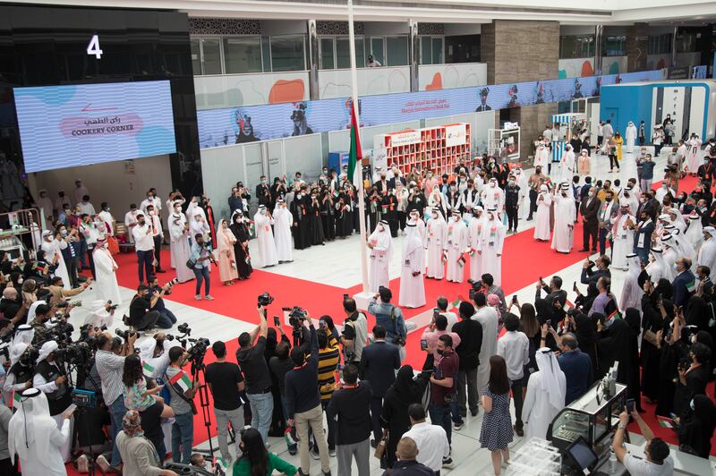 A celebration of Flag Day at the Sharjah International Book Fair.  Ruel Pableo / The National