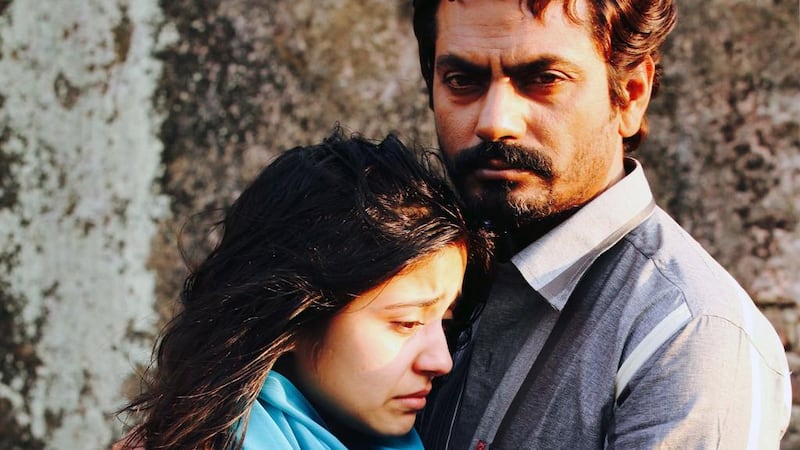 In Haraamkhor, Shweta Tripathi, left, plays a teenage girl who ends up in a relationship with her married teacher, played by Nawazuddin Siddiqui. Courtesy London Indian Film Festival