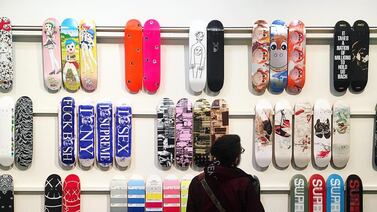 Skateboarding lifestyle brand Supreme is one of the leading names behind taking streetwear styles into the mainstream. Photo: Sotheby's