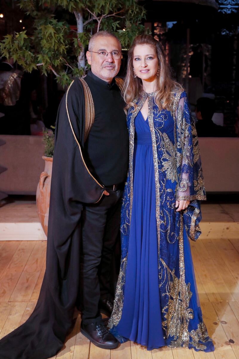 Elie and Claudine at the Oriental themed party the night before the wedding. Photo: ParAzar 