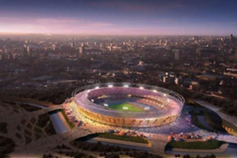 An artist's impression of London's new Olympic stadium.