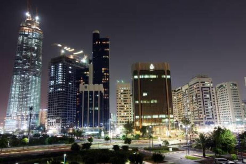 April 28, 2010 / Abu Dhabi / (Rich-Joseph Facun / The National) An overview of the use of electricity in downtown Abu Dhabi, Wednesday, April 28, 2010. 